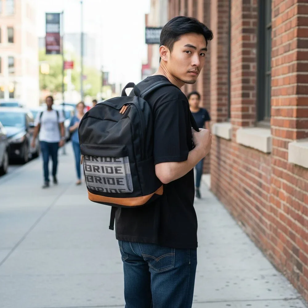 Black‎ and Brown Backpack